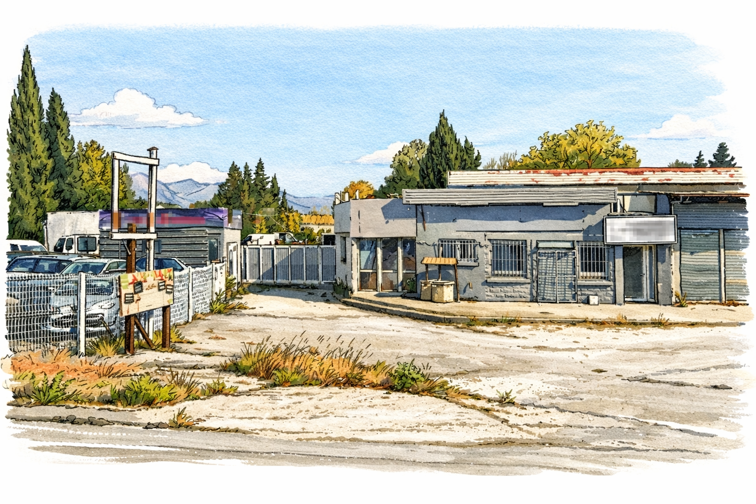 Garage SMP Auto — Aquarelle
